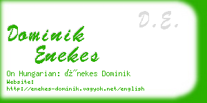 dominik enekes business card